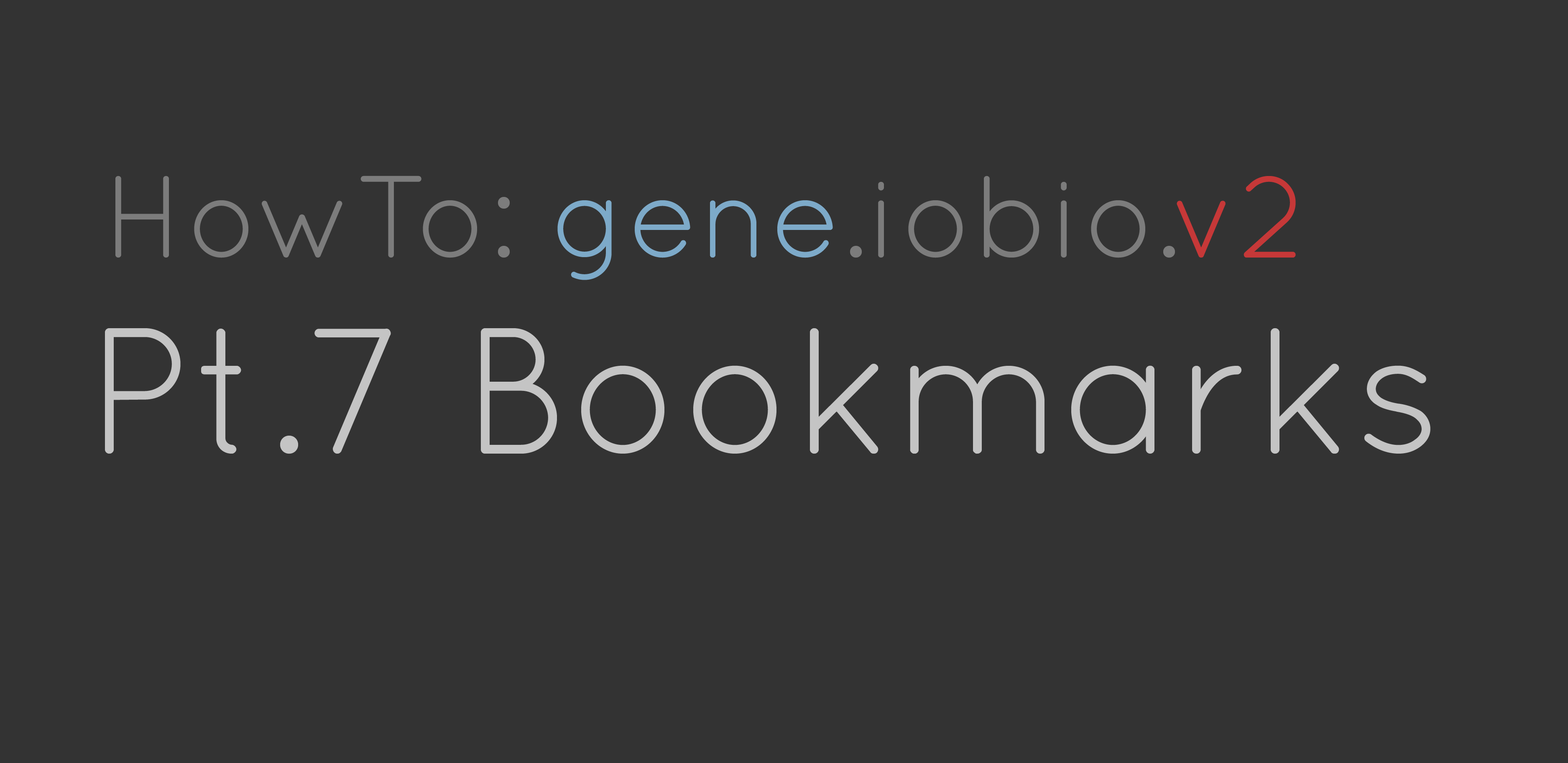 Using bookmarks